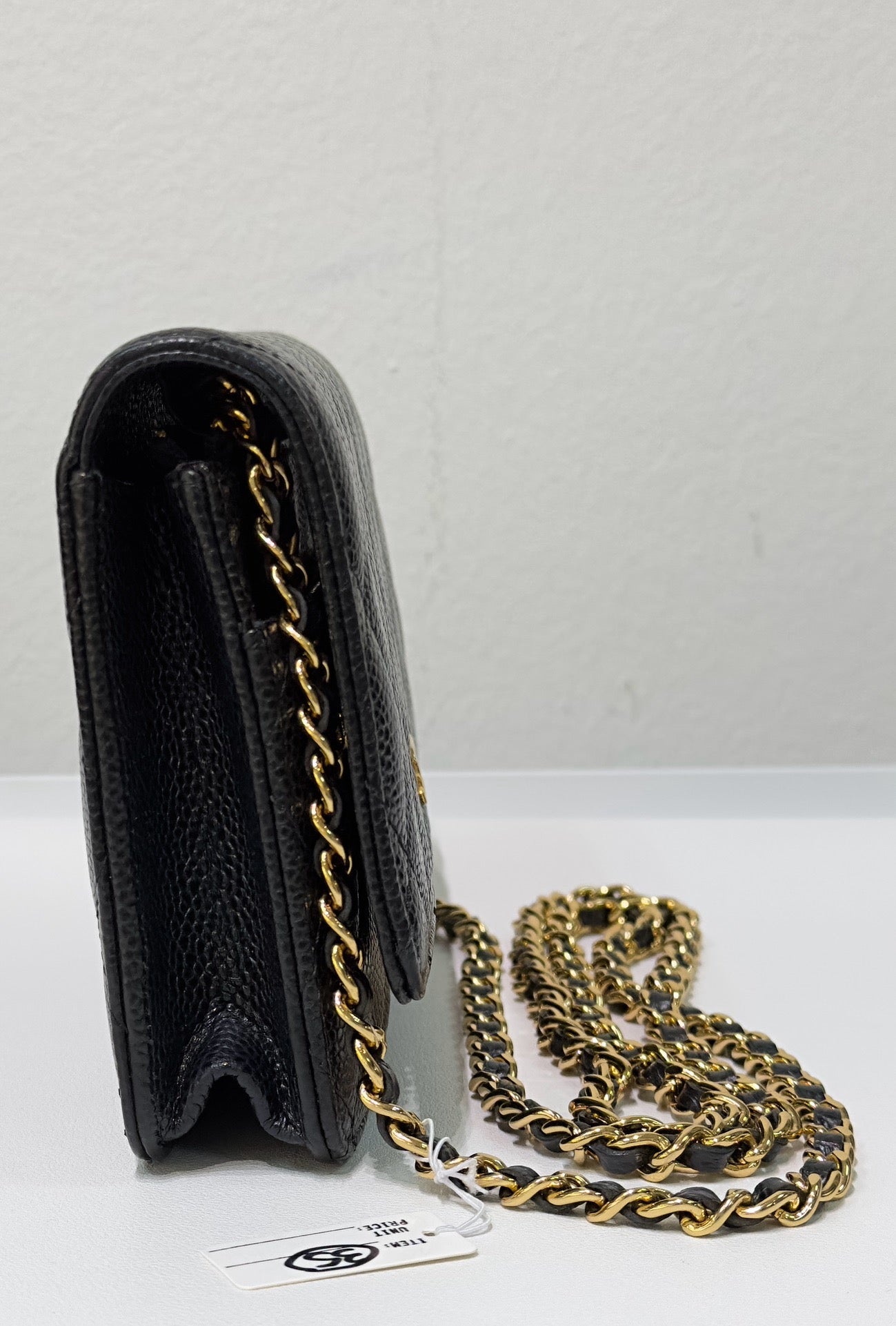 Chanel Classic Wallet on Chain Caviar Black GHW 28 Holo