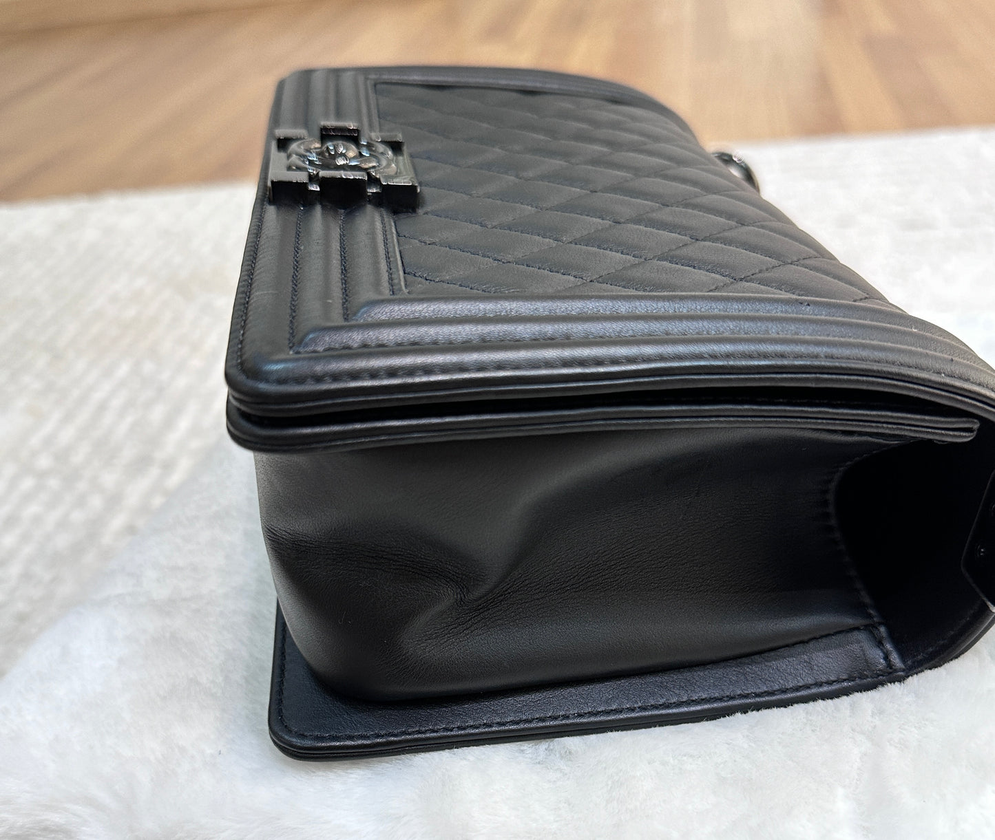 Chanel Boy Medium So Black Calfskin Bag