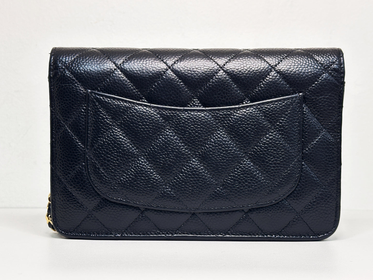 Chanel Classic Wallet on Chain Caviar Black GHW 2859 Holo card