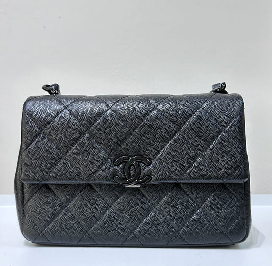 Chanel Caviar Quilted My Everything Small Flap So Black