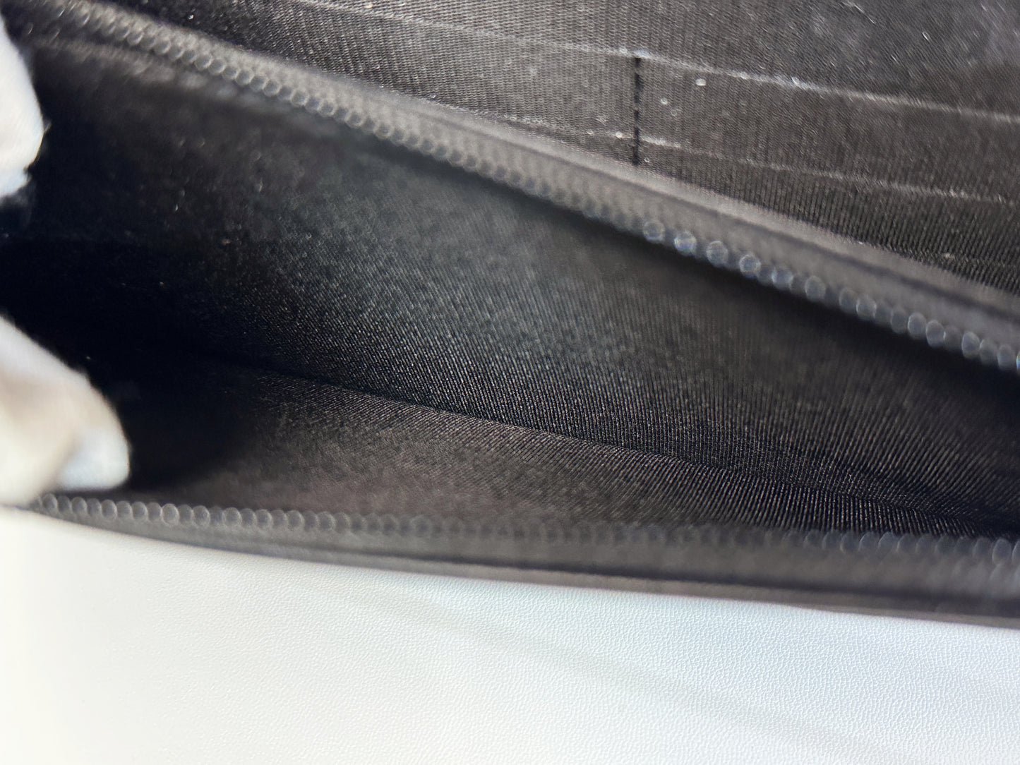 Chanel Black Caviar Camellia Embossed Wallet on Chain WOC Crossbody/ Clutch Bag 2951 holo card