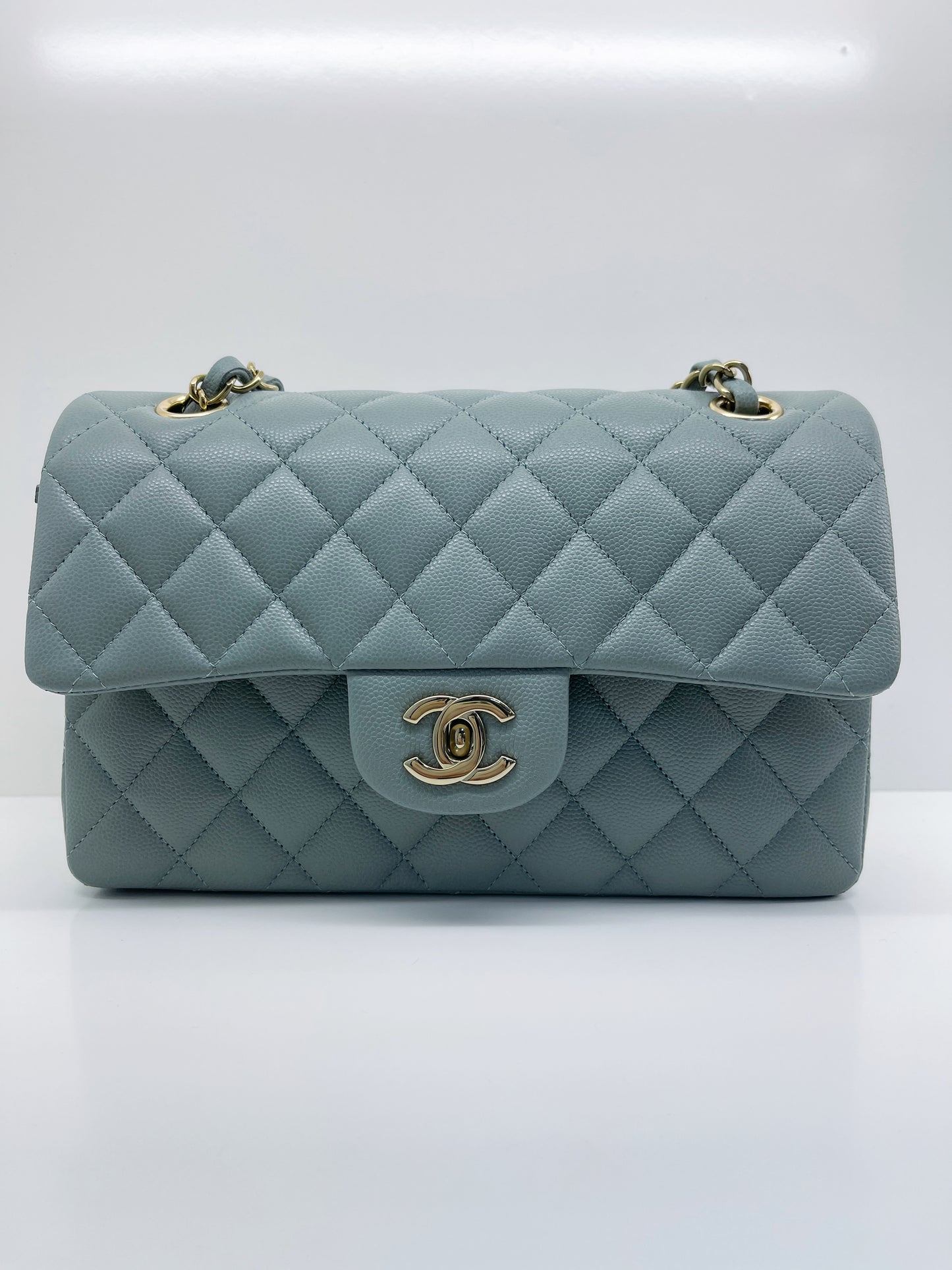 Chanel Grained Calfskin 23C Small Classic  Handbag