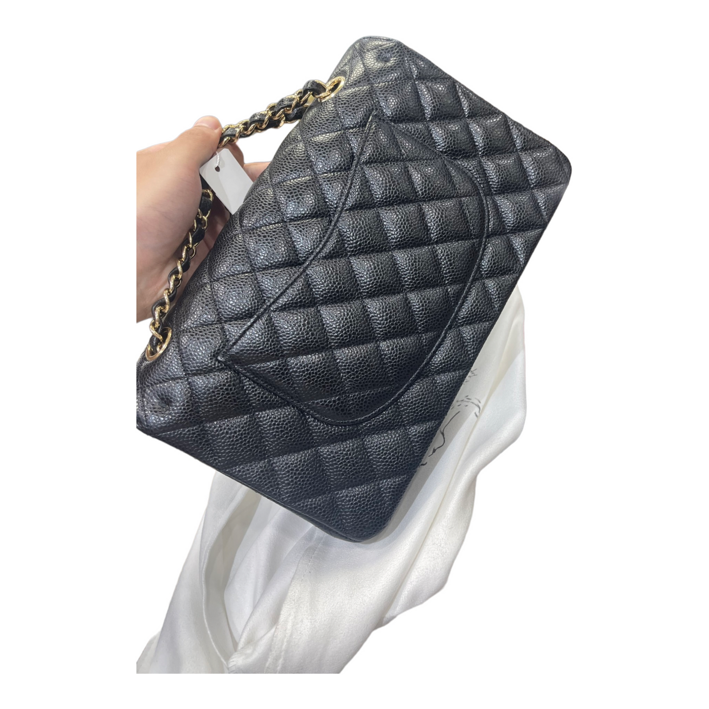 CHANEL CLASSIC Black Caviar Medium Flap Bag