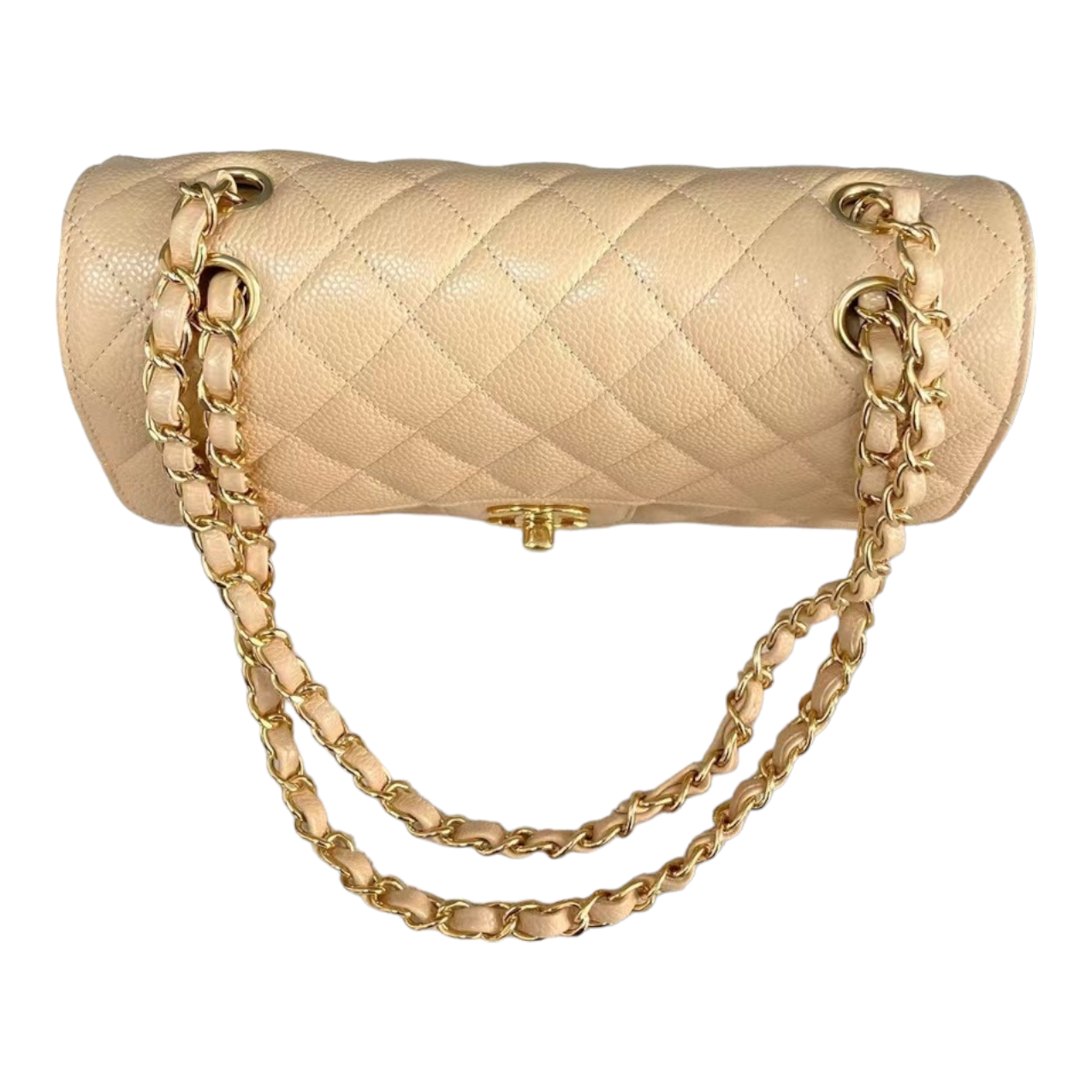 Chanel Classic Small Beige Bag