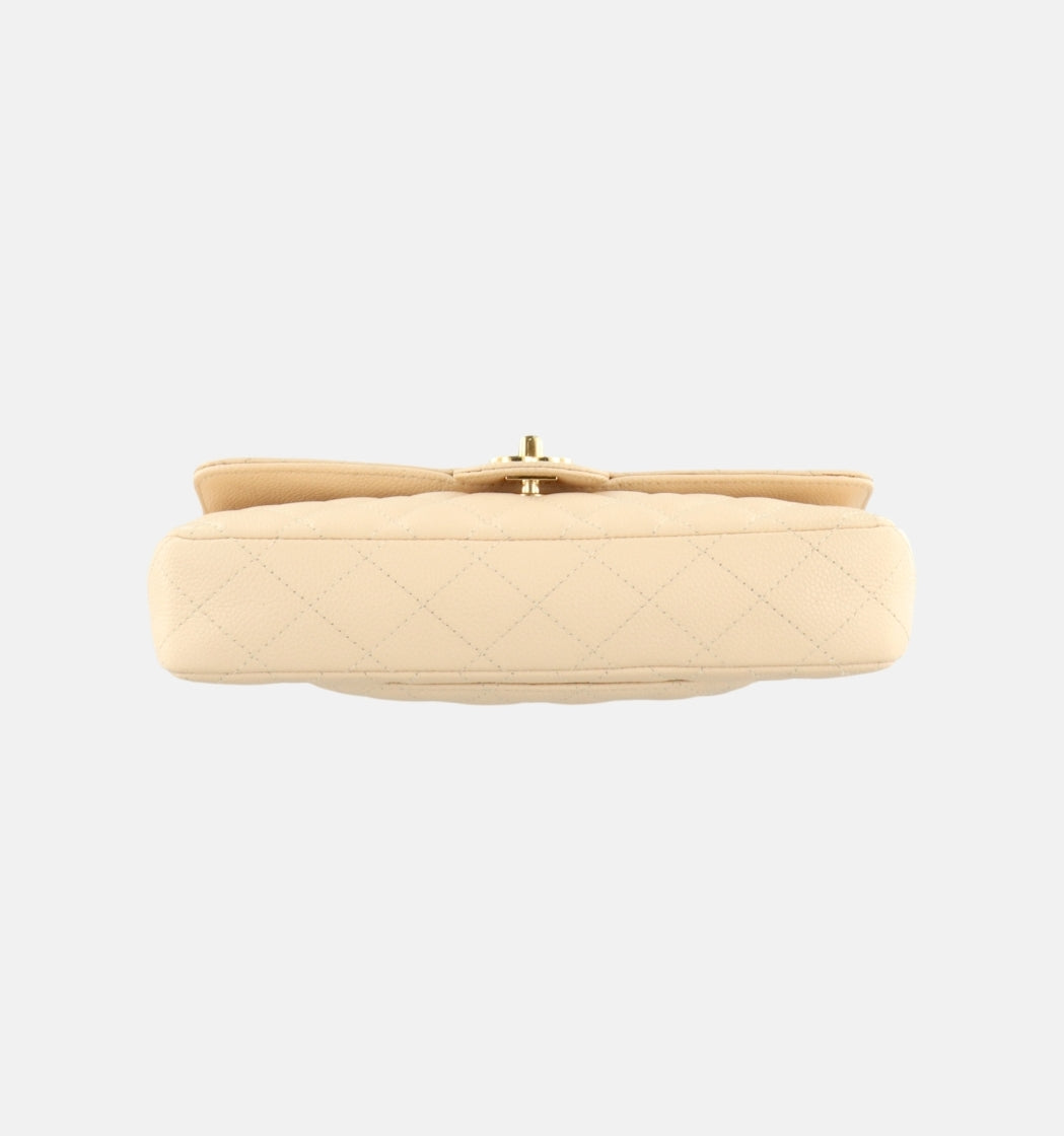 Chanel EASTWEST 24K Gold Light Beige Flap Bag