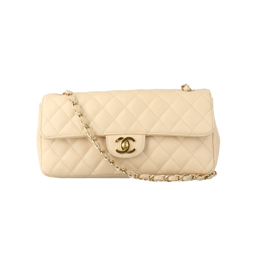 Chanel EASTWEST 24K Gold Light Beige Flap Bag