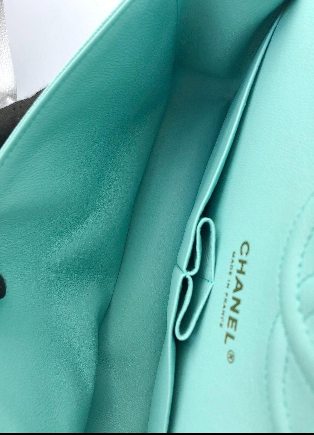Chanel Classic Medium Flap 19C Tiffany Blue