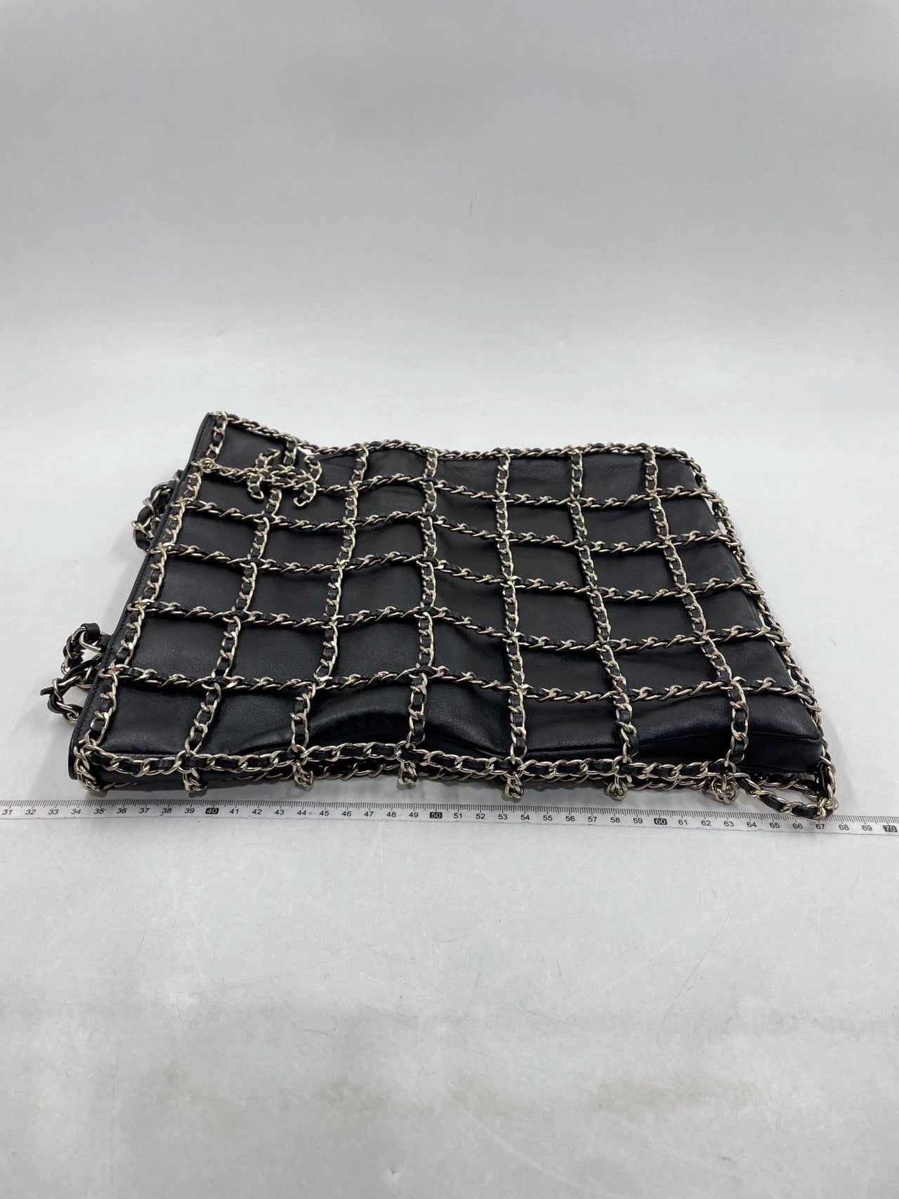 Chanel Chain Frame CC Charm Shopping Tote Lambskin