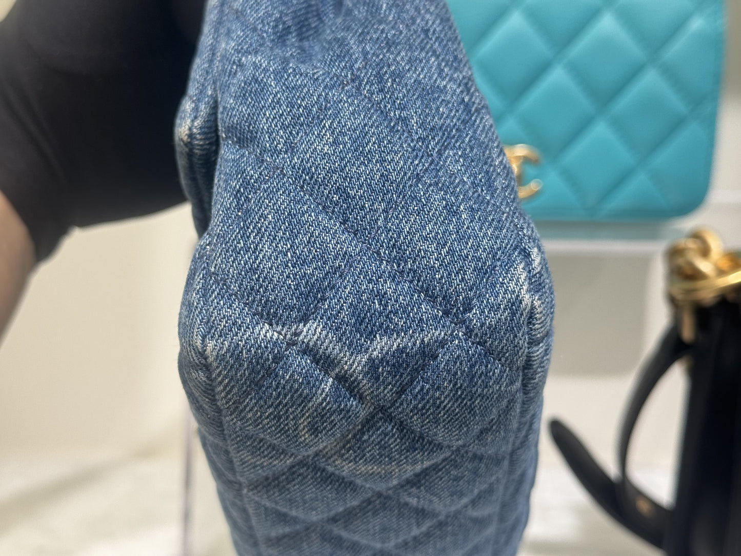 Chanel 20B Denim Cc Flap Bag