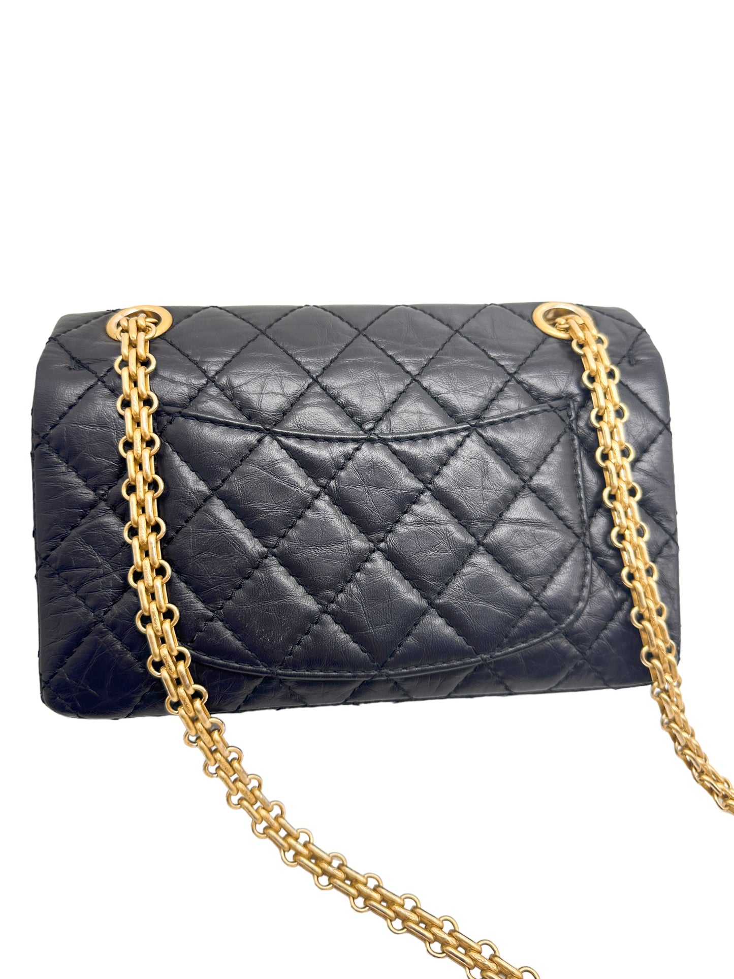 Chanel 2.55 Reissue Flap
Quilted Crinkled Calfskin Gold-tone Mini Black