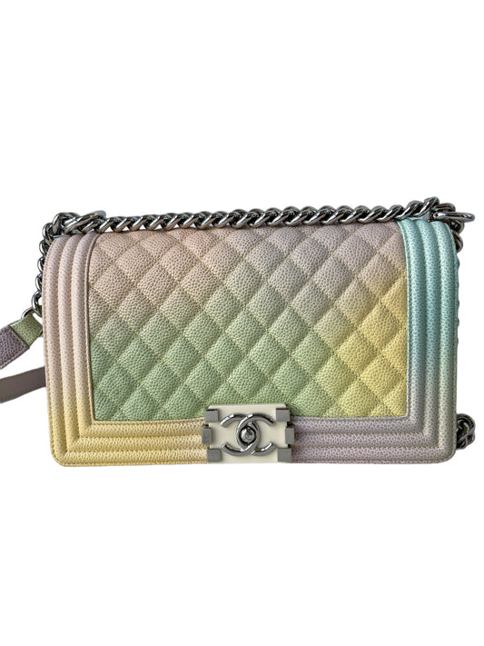 Deposit Chanel Rainbow Boy Meidum Flap Bag