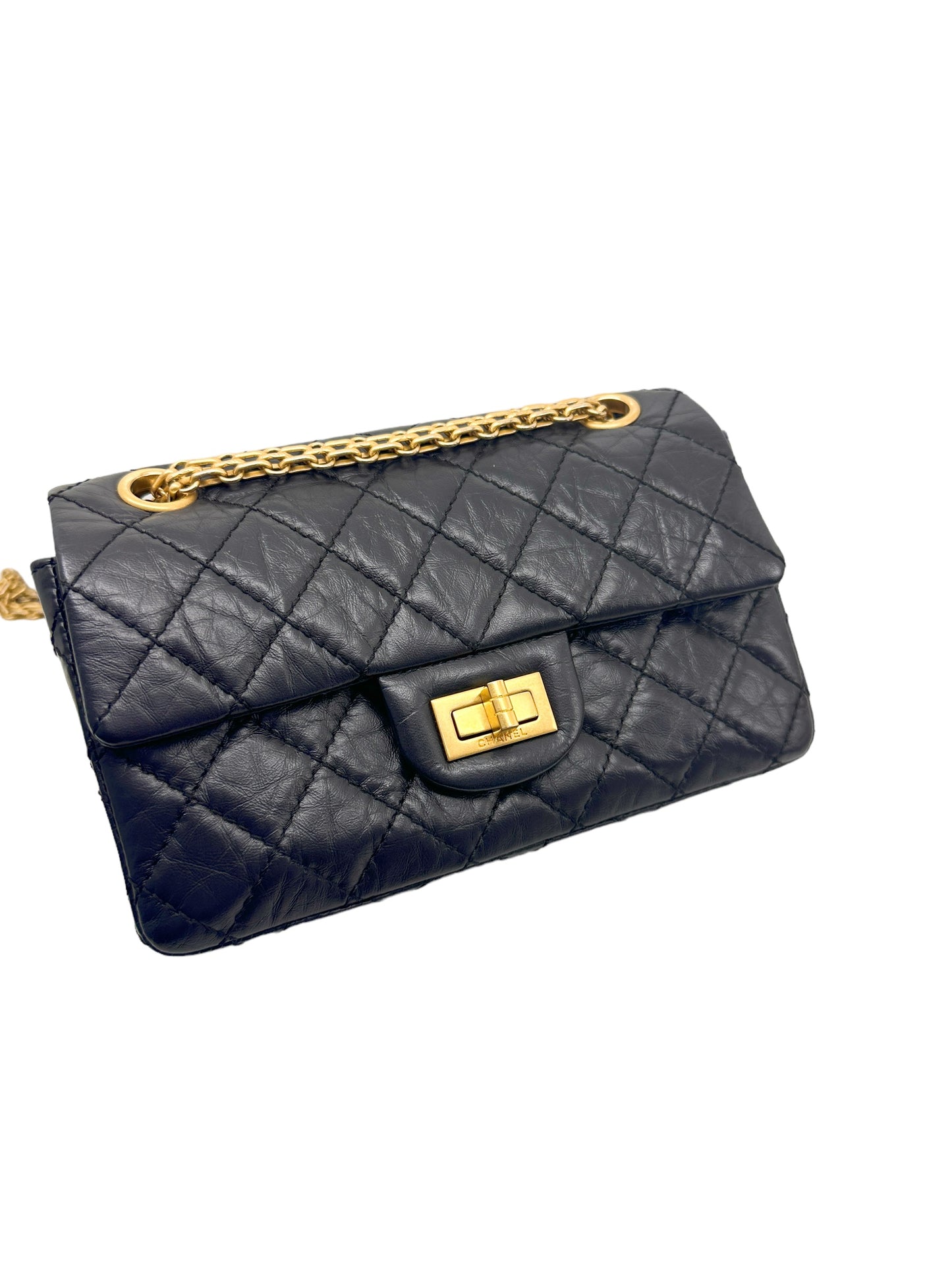 Chanel 2.55 Reissue Flap
Quilted Crinkled Calfskin Gold-tone Mini Black