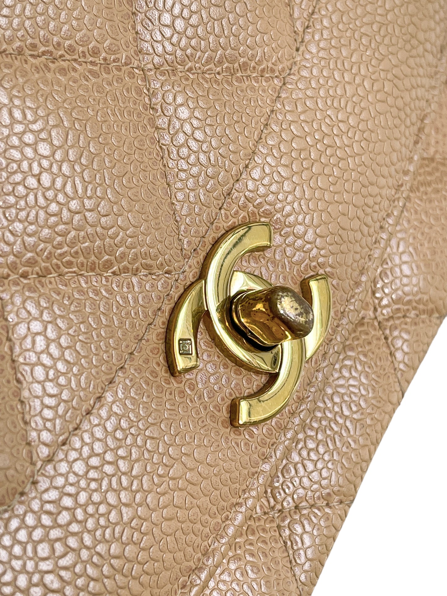 Chanel Diana Meidum Beige Flap Bag