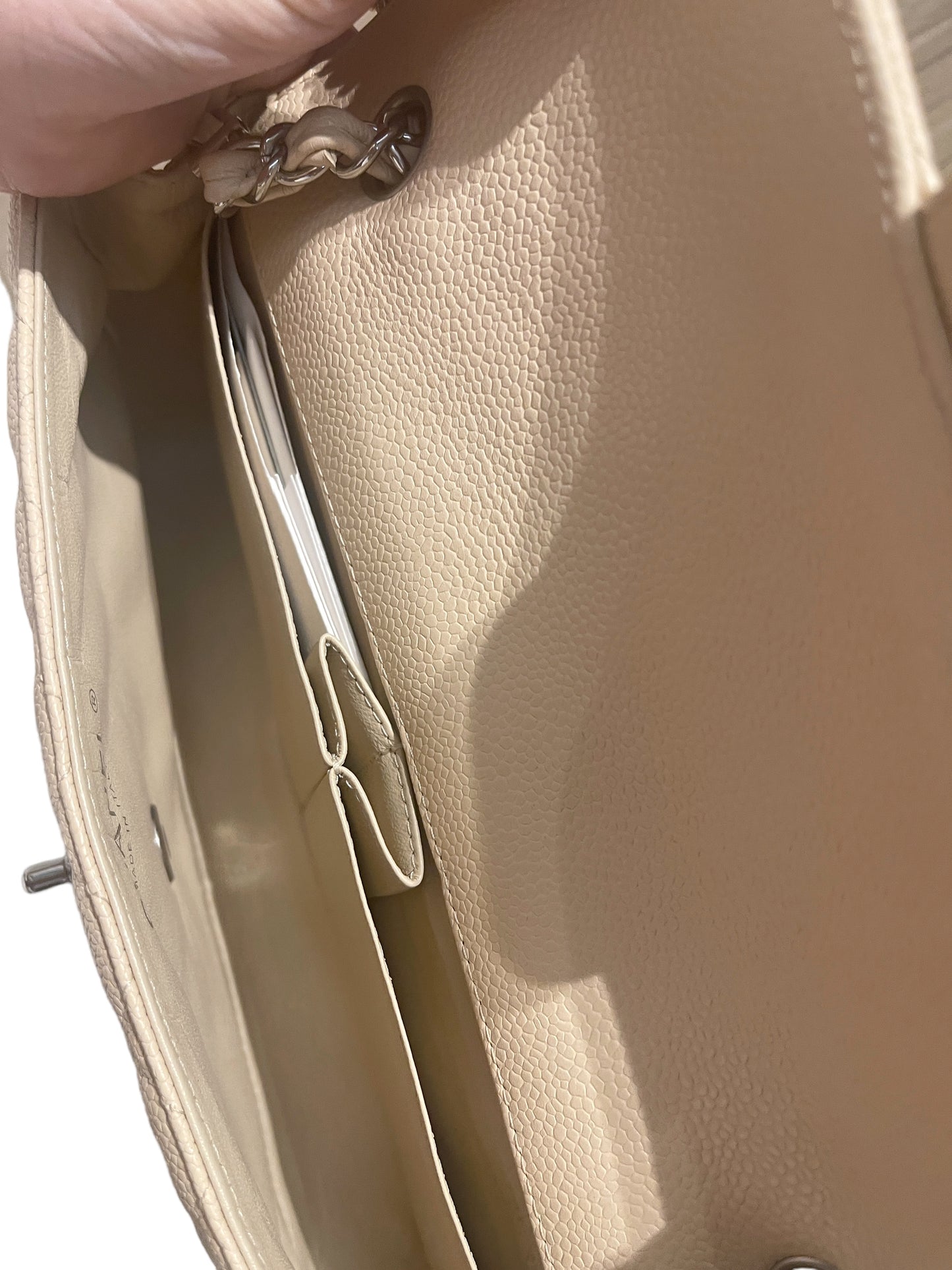 Chanel East west Bag Light Beige Sliver Hardware