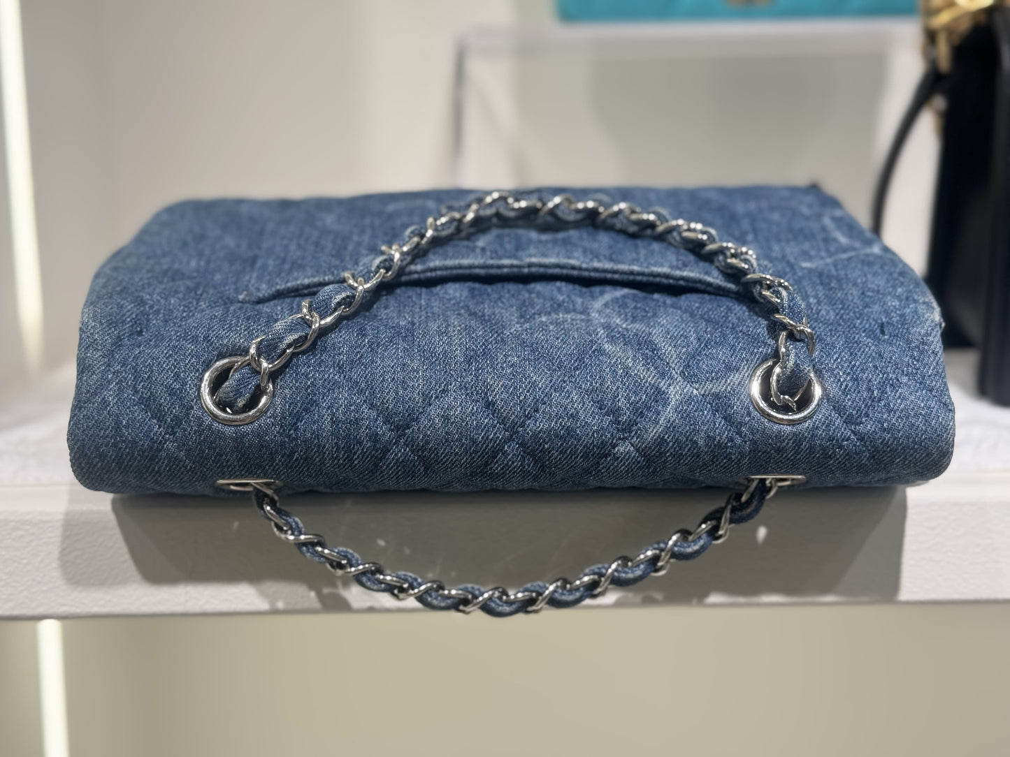 Chanel 20B Denim Cc Flap Bag