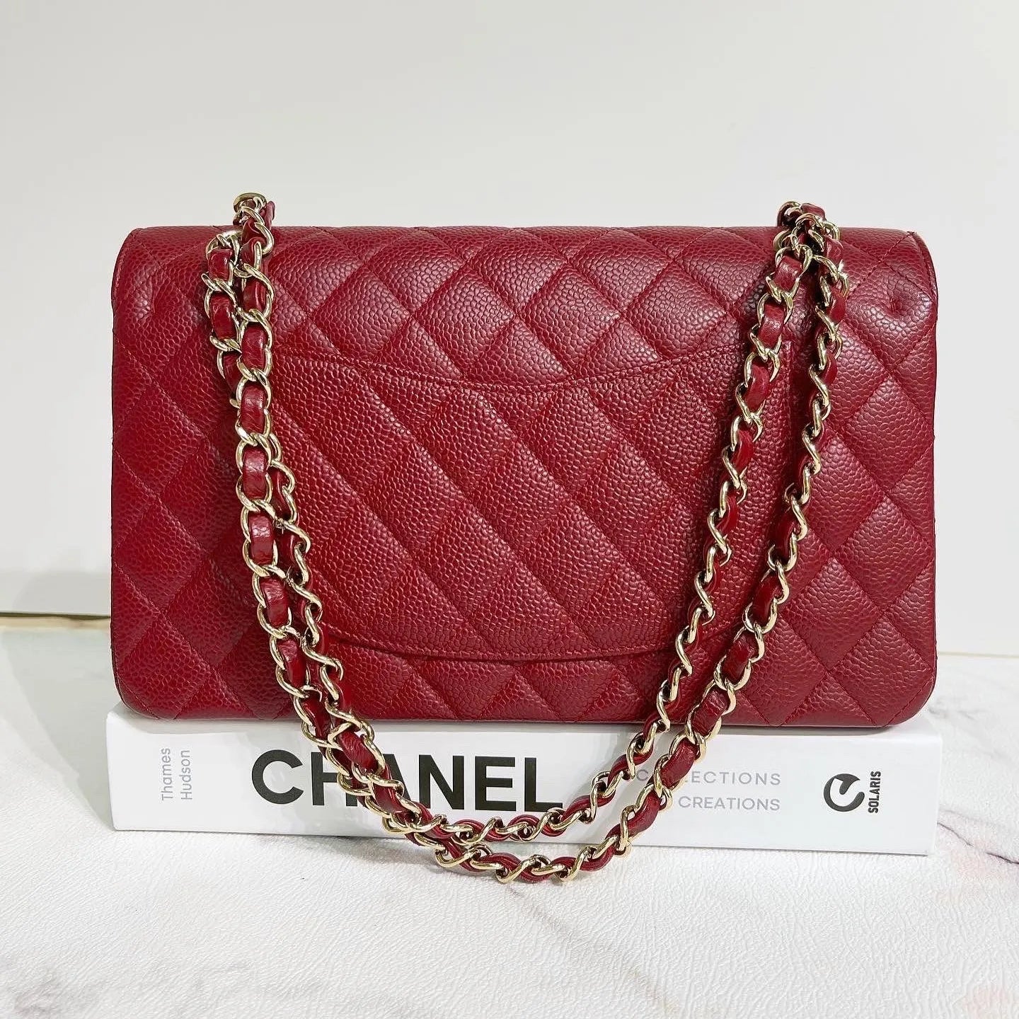 Túi Xách Chanel Classic Small Flap Bag Dark Red Caviar 