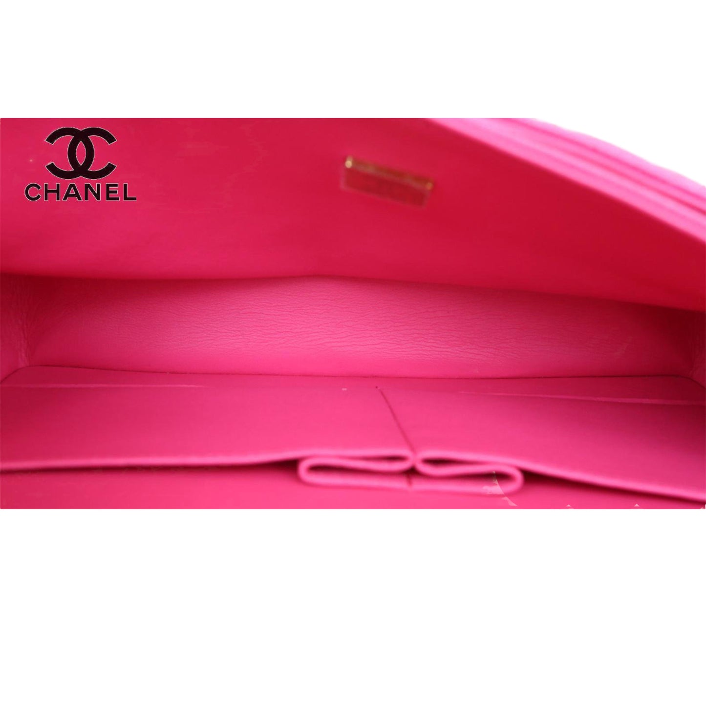 Chanel Classic Medium Double Flap 22P Hot Pink Caviar Leather with Gold Hardware