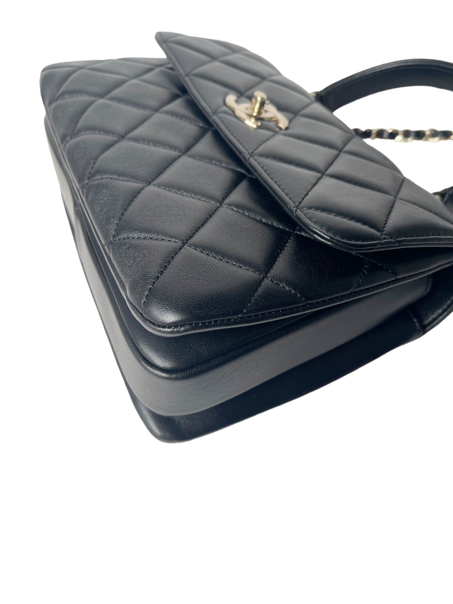 Chanel Trendy CC Small Black Lambskin Gold Hardware