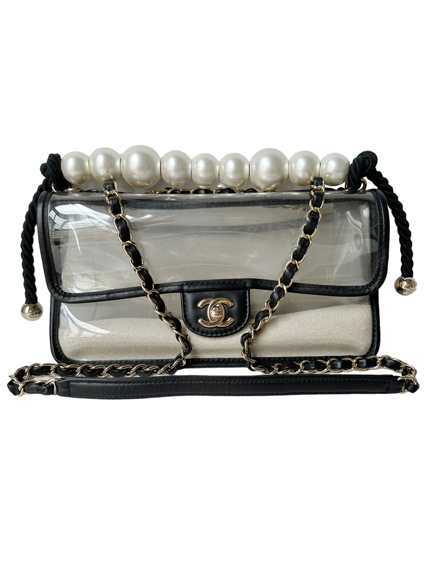 Chanel PVC Coco Sand Flap Bag