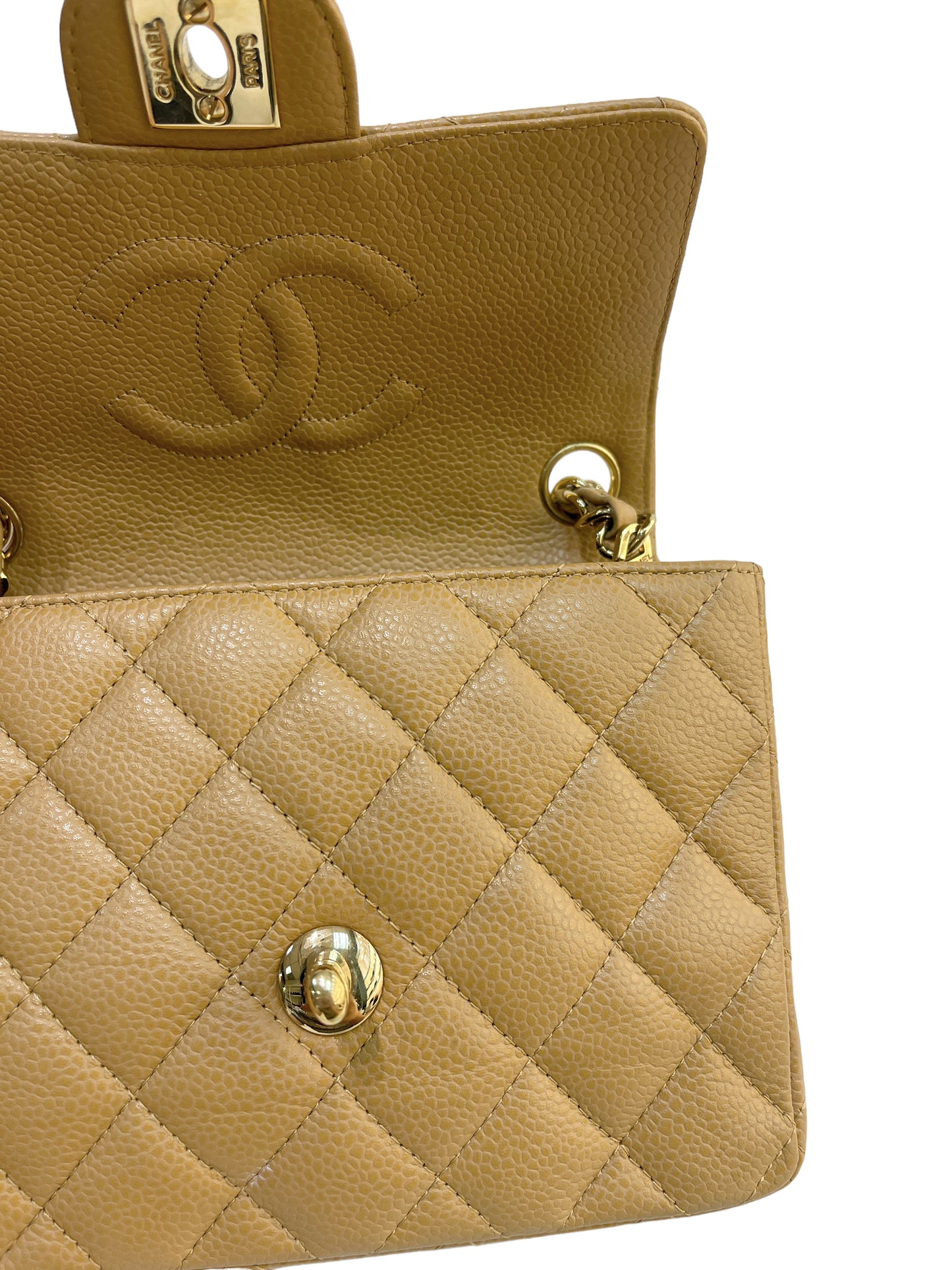 Chanel vantage Mini Square 24k Gold