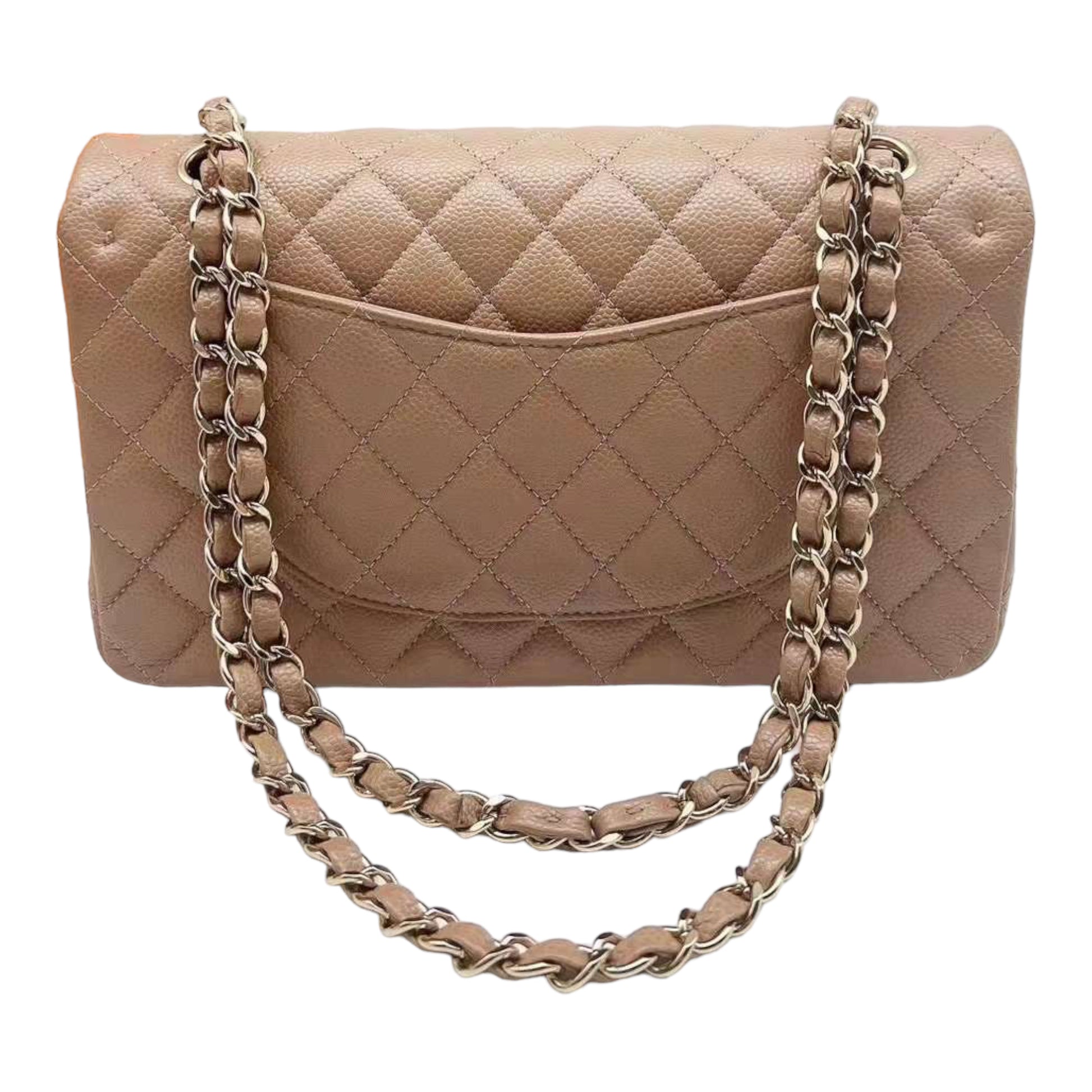 Chanel Classic Mini Rectangular 18S Dark Gray/Grey Quilted Caviar with  light gold hardware - VLuxeStyle