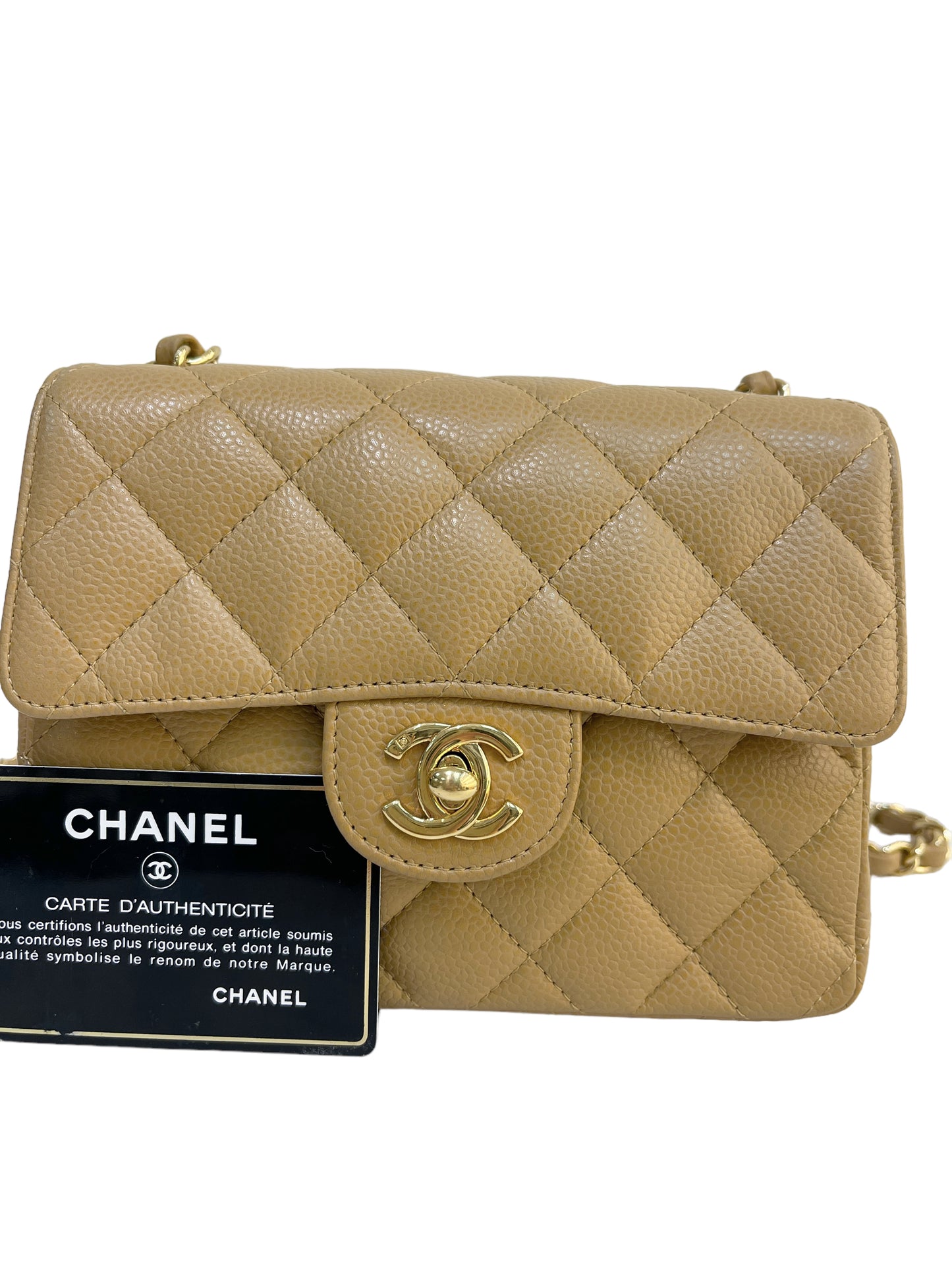 Chanel vantage Mini Square 24k Gold