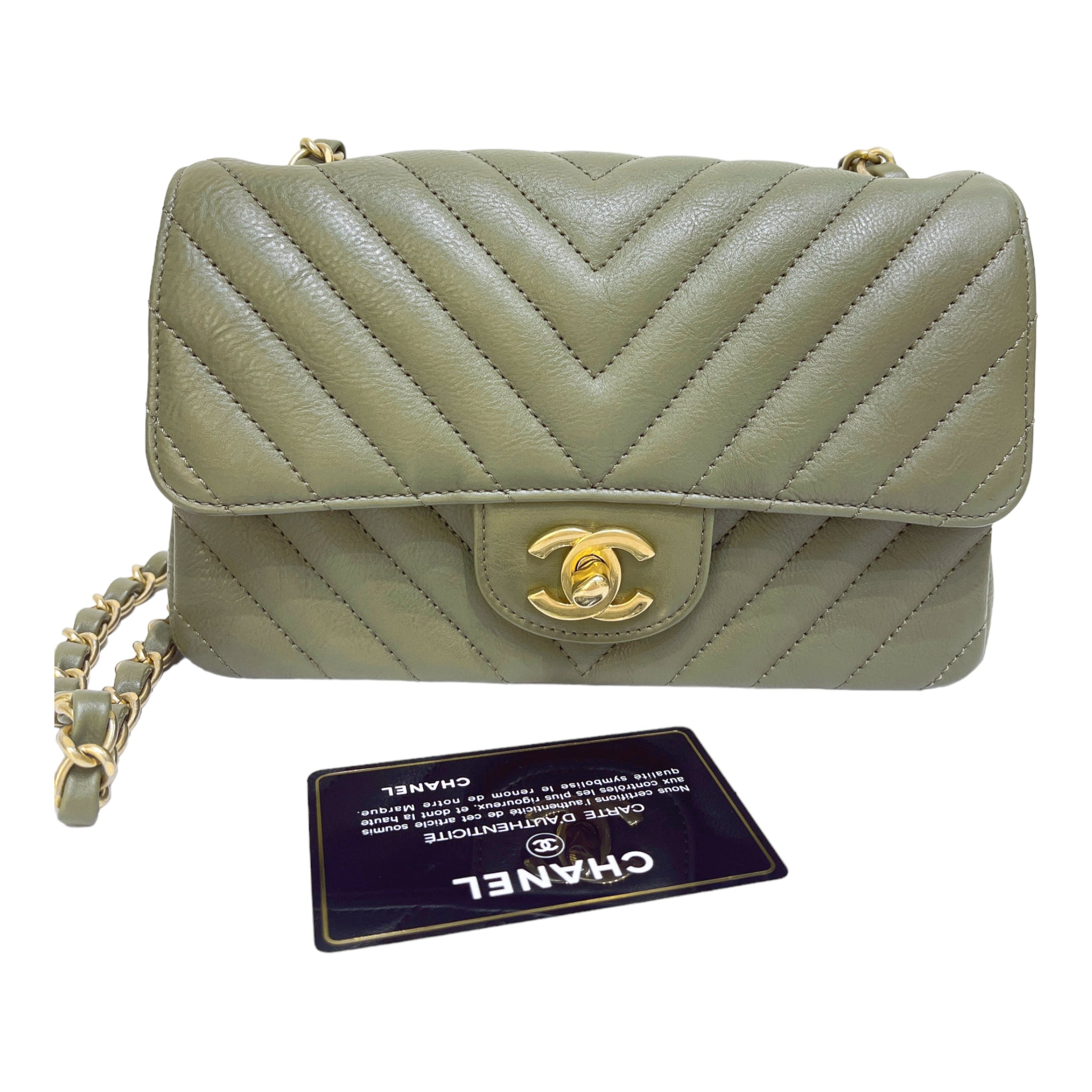 Chanel chevron hot sale mini rectangular